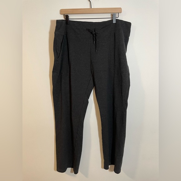 Eddie Bauer Pants - Eddie Bauer Sweatpants Dark Heathered Gray Straight Leg Soft & Comfy Size XXL
